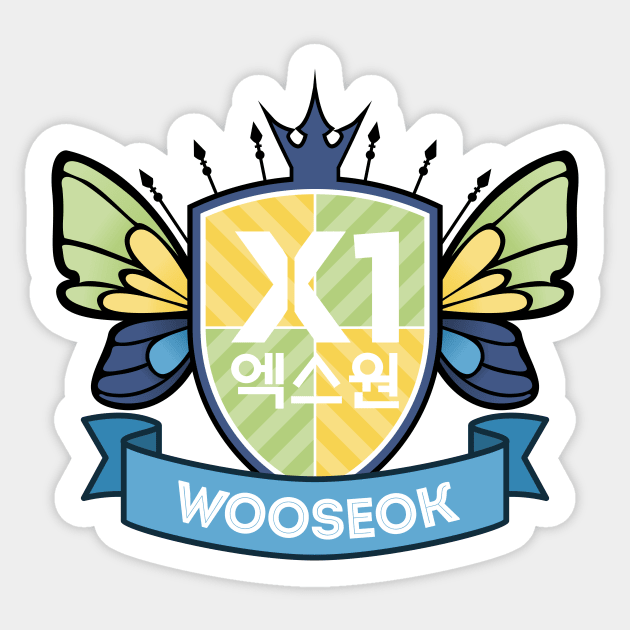 X1 Crest - Woo Seok Sticker by Silvercrystal